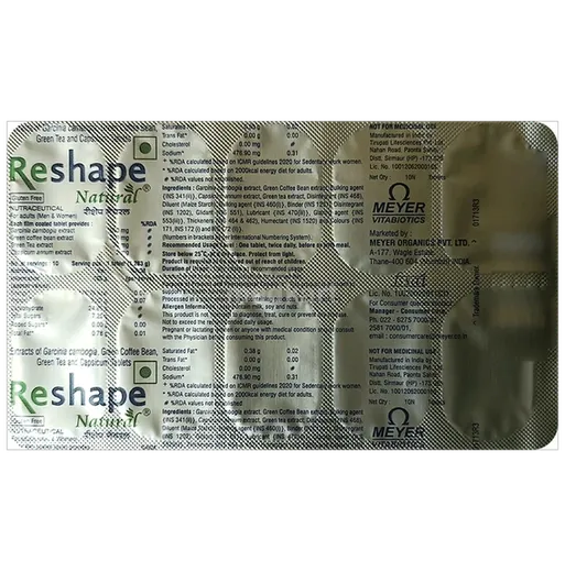 reshape natural tablet 10's